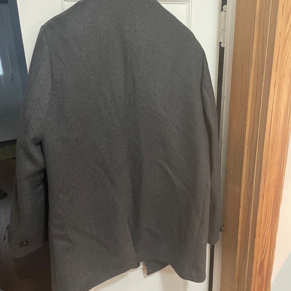 Rodd & Gunn Wool Pea Coat, Formal Overcoat with Double Buttons, Mens XL - Picture 5 of 7